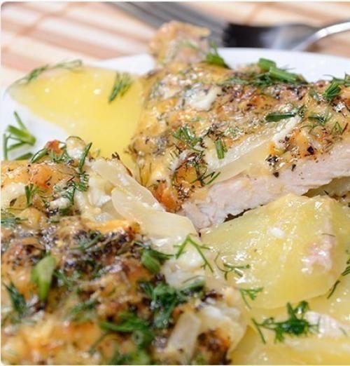 Мясо по-французски с картофелем. 06 Мясо по-французски с картофелем. 06