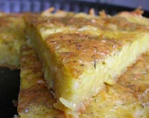 Запеканка из тертого картофеля с сыром и чесноком? 05