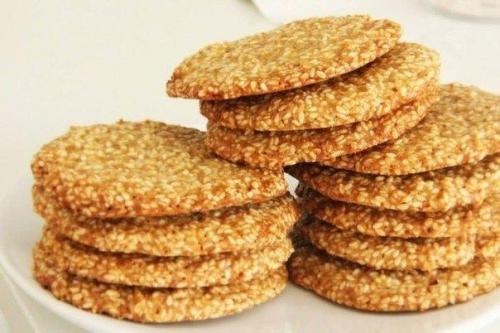 Самое вкусное кунжутное печенье.

