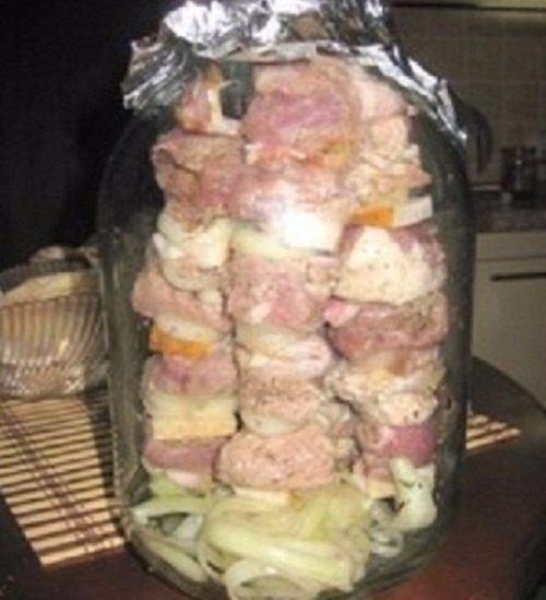 Шашлык в банке.