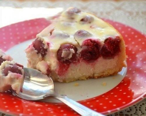Творожный пирог с вишней. 04 Творожный пирог с вишней. 04
