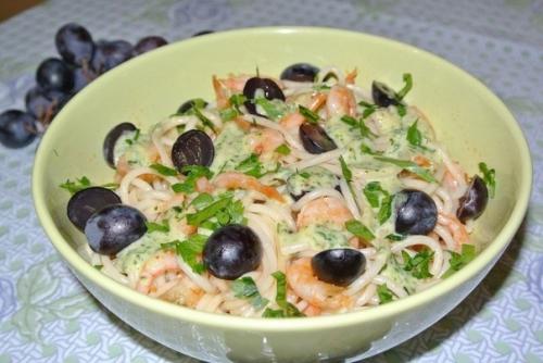 Салат с креветками и виноградом. 07 Салат с креветками и виноградом. 07