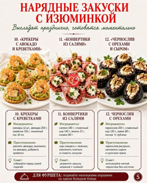 Собрала 12 быстрых идей для случая, когда гости уже почти на пороге, а на столе пока только скатерть и лёгкая паника. 04