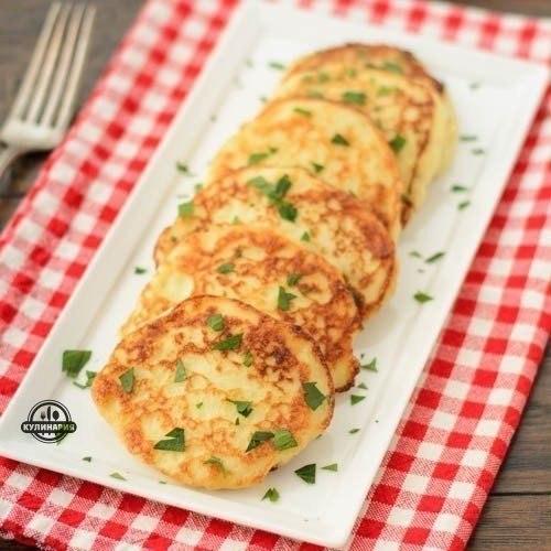 Картофельные блины из пюре.
