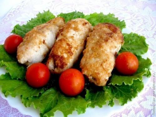 Куриные рулетики с грибами.