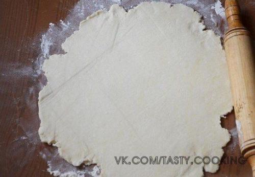 Творожное печенье - рулет с вареньем, орехами и изюмом. 04 Творожное печенье - рулет с вареньем, орехами и изюмом. 04