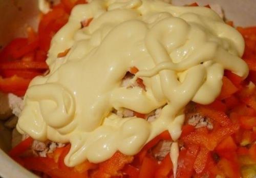 Салат с курицей и морковью по-корейски. 06