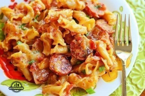 Паста с пряными колбасками? Паста с пряными колбасками?