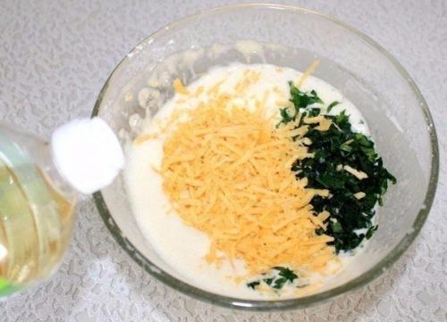 Сырные блины с зеленью. 03 Сырные блины с зеленью. 03