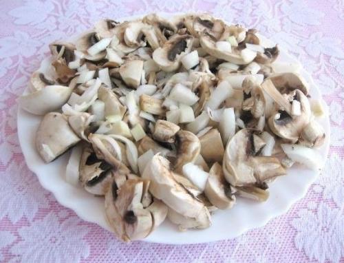 Куриные рулетики с грибами. 04