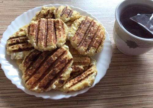 Кукурузно - банановые сырники.