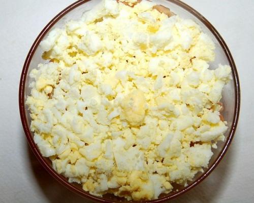 Слоеный салат с семгой. 04