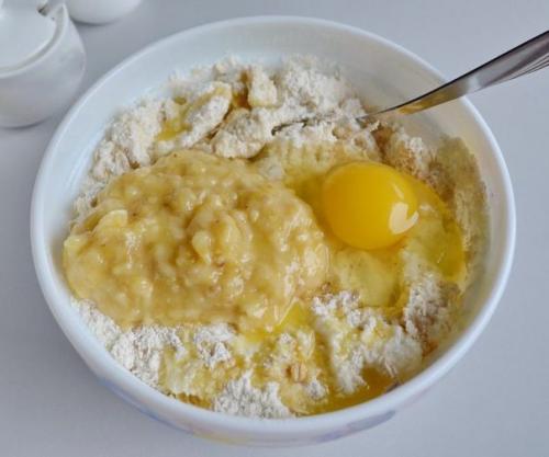 Кокосовое печенье с бананом. 01