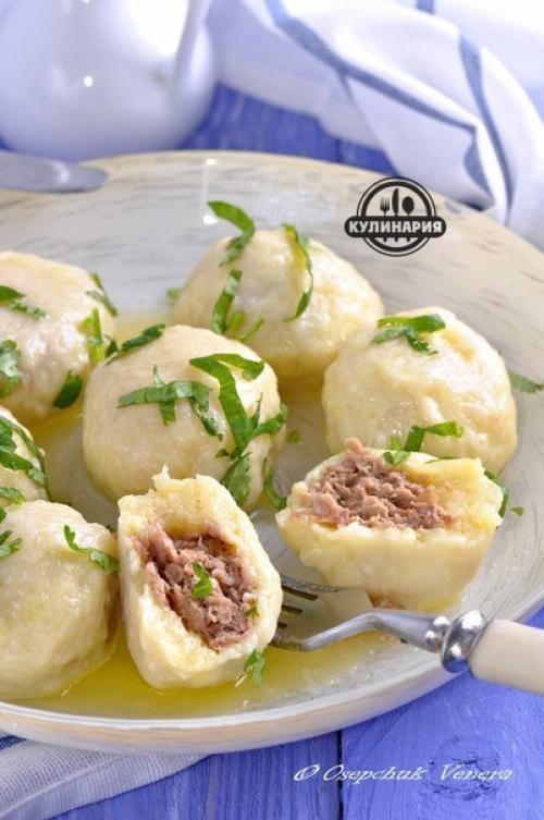 Картофельно - сырные ньокки, фаршированные мясом. 07