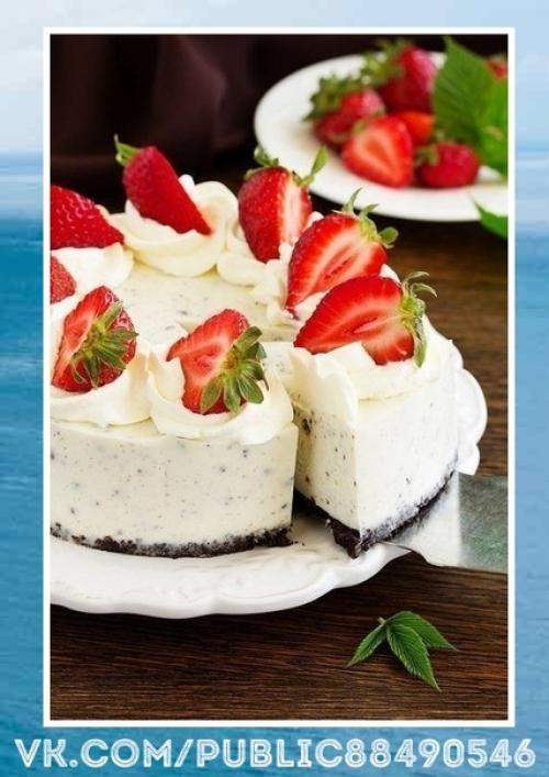 Вкуснейший рецепт. Творожный чизкейк без выпечки с печеньем орео. Вкуснейший рецепт. Творожный чизкейк без выпечки с печеньем орео.