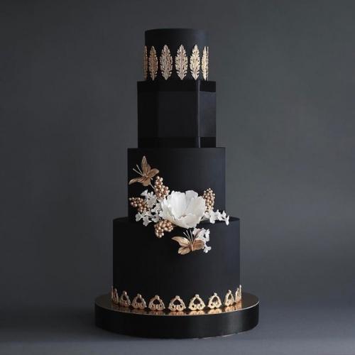 Невероятные и стильные тортики от прекрасного мастера. 02