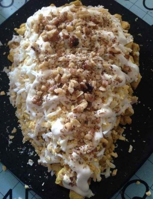 Салат Тиффани.  Ингредиенты: 03