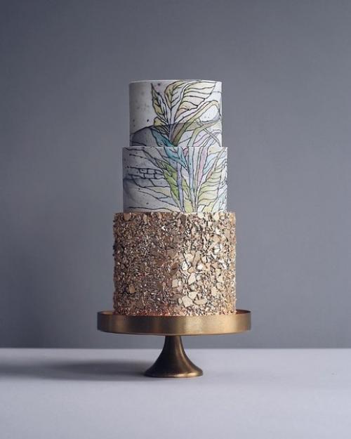 Невероятные и стильные тортики от прекрасного мастера. 04