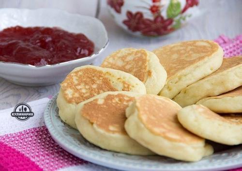 Оладьи на кефире.