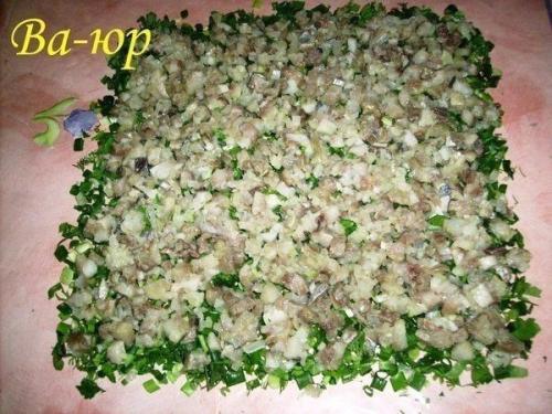 Вкуснейший рулет с сельдью. 05