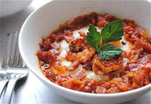 Жареные креветки с соусом. 06