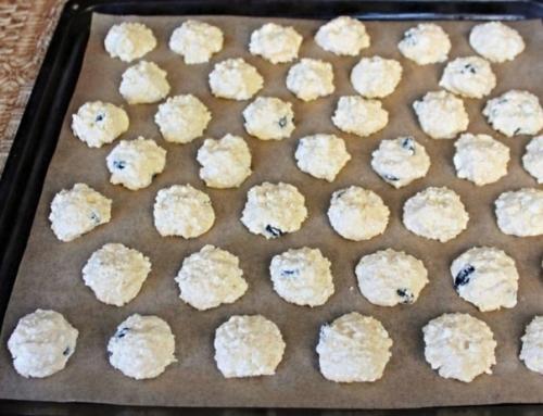 Творожное печенье с изюмом. 04