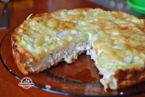Легкий куриный пирог.
