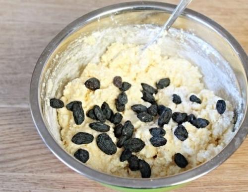 Творожное печенье с изюмом. 03