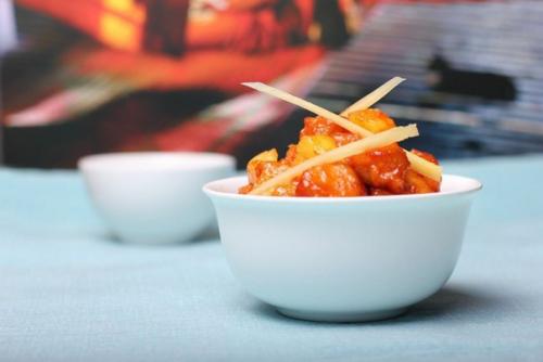 Кисло-сладкая свинина с ананасами. 09