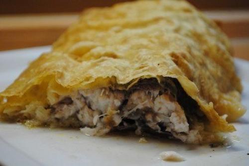 Рыба, запеченная в лаваше.