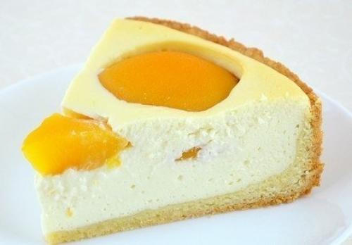 Творожный пирог с персиками. 01
