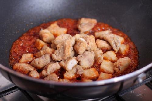 Кисло-сладкая свинина с ананасами. 07