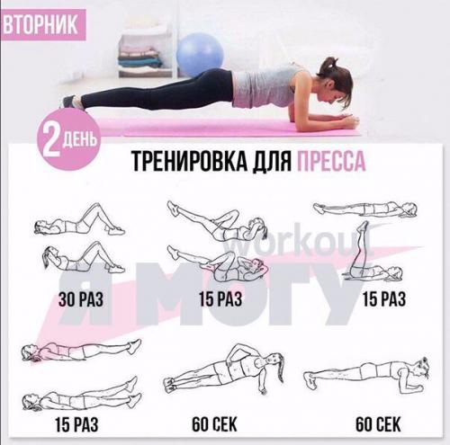 Дома!  Упражнения упражнения на все группы мышц.: Workout. 01