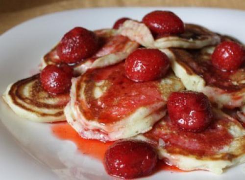 Воздушные оладьи на кефире.