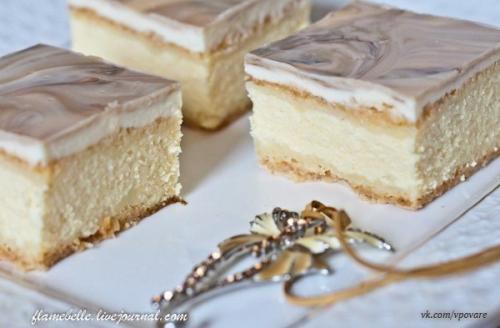 Пирожное Королевский Мрамор, или улучшенная венгерская ватрушка.