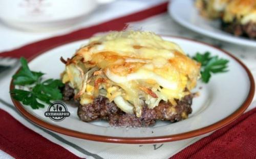 Стожки - блюдо из фарша. 05