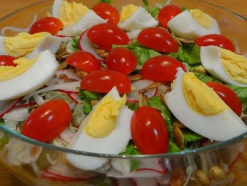Топ - 7 вкусных салатов без майонеза. 02