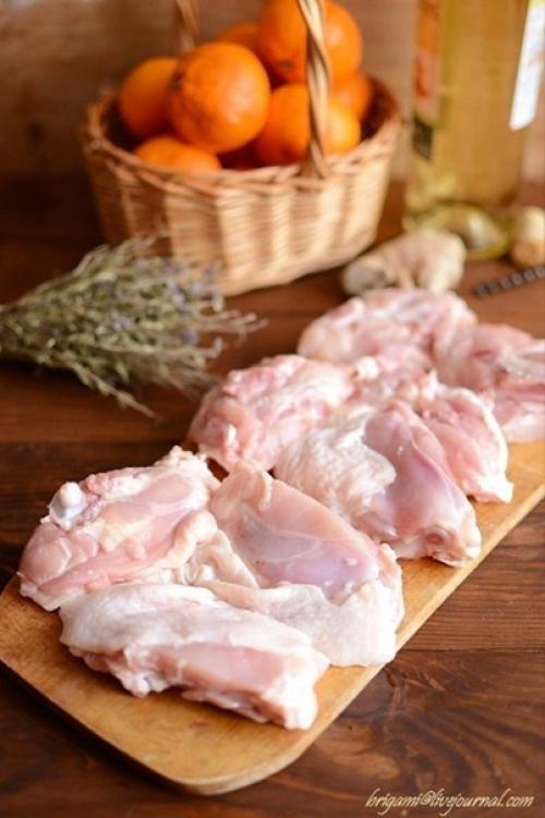 Курица с мандаринами. 01