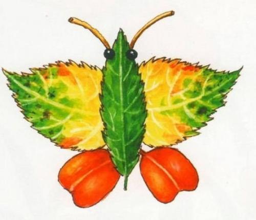 Подделки. Из осенних листьев. 07 Подделки. Из осенних листьев. 07