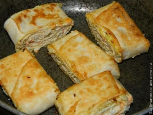 Хрустящая закуска в лаваше. 05