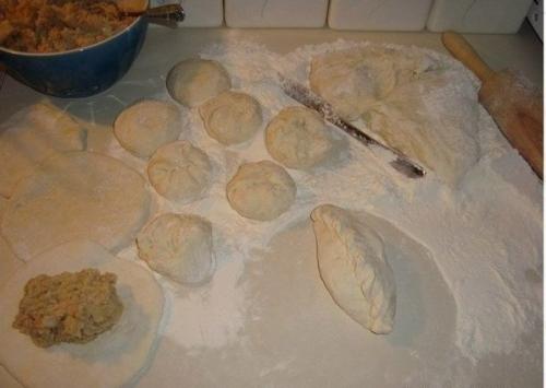 Быстрые пирожки с картошкой и мясом. 03