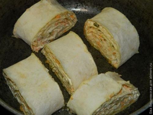 Хрустящая закуска в лаваше. 04