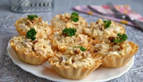 Топ - 10 рецептов вкуснейших закусочных тарталеток. 02
