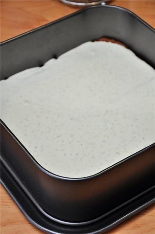 Шоколадный торт с мятно - сливочным кремом. 07