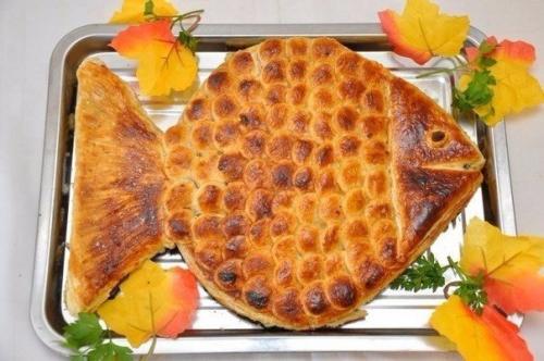 Пирог золотая рыбка.