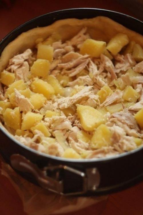 Пирог с курицей и картофелем. 04 Пирог с курицей и картофелем. 04