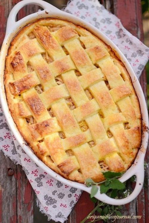 Яблочный именинный пирог. 07