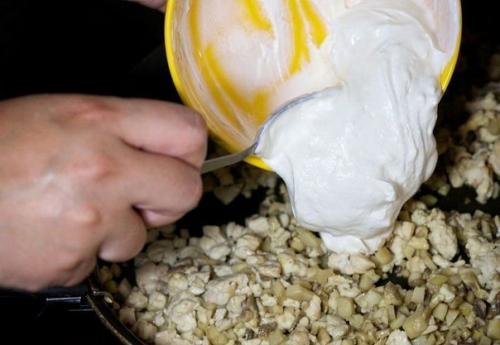 Шампиньоны с курицей и сыром. 02 Шампиньоны с курицей и сыром. 02