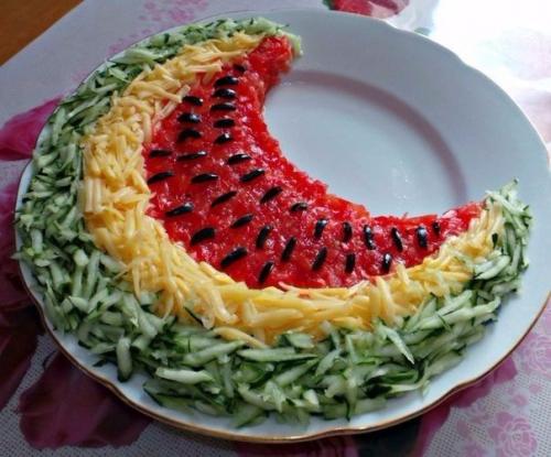 Салат Арбузная Долька.