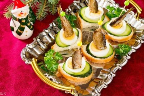 Новогодние канапе: топ - 10 оригинальных рецептов. 09